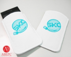 Чехол для мобильного телефона с вышивкой логотипа